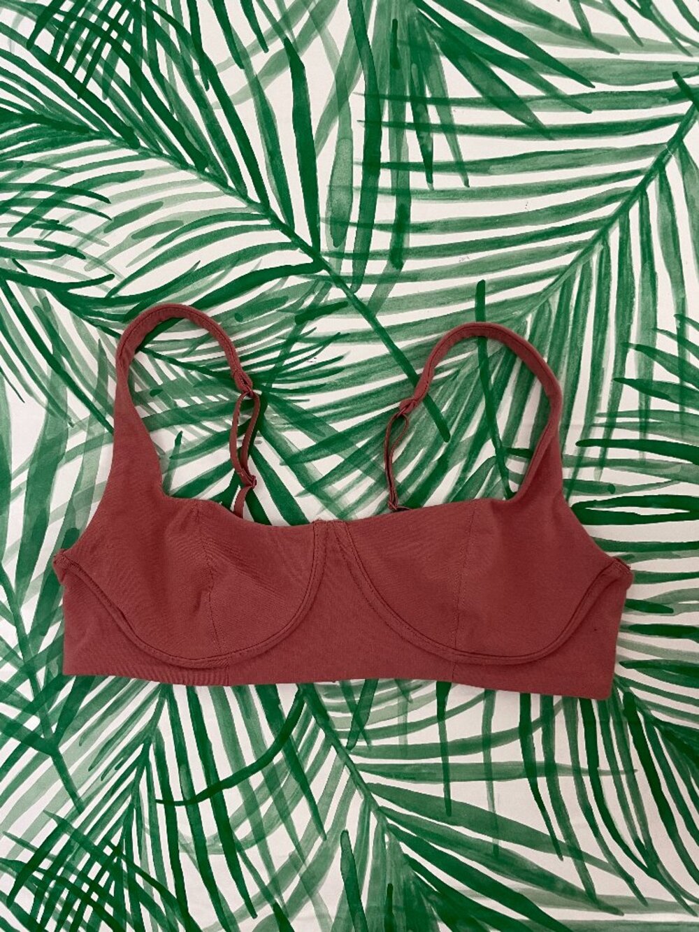 Aerie Superchill Cotton Wireless Bralette in Mauve Pink Size Small